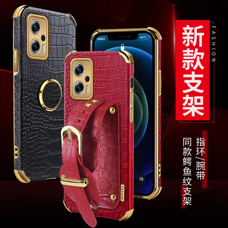 Чехол с ремешком на запястье для телефона Xiaomi Redmi Note 11T Pro, роскошный кожаный чехол с рамкой и противоударным покрытием, чехлы для Redmi Note 11T Pro
Чехол с ремешком на запястье для телефона Xiaomi Redmi Note 11T Pro, роскошный кожаный чехол с рамкой и противоударным покрытием, чехлы для Redmi Note 11T Pro