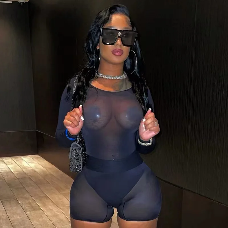 COCOTHIA Skinny Hollow Out Patchwork Sheer Mesh Jumpsuit Hip Panties Solid Color Two Piece Set Office Lady Winter Streetwear
COCOTHIA Skinny Hollow Out Patchwork Sheer Mesh Jumpsuit Hip Panties Solid Color Two Piece Set Office Lady Winter Streetwear
