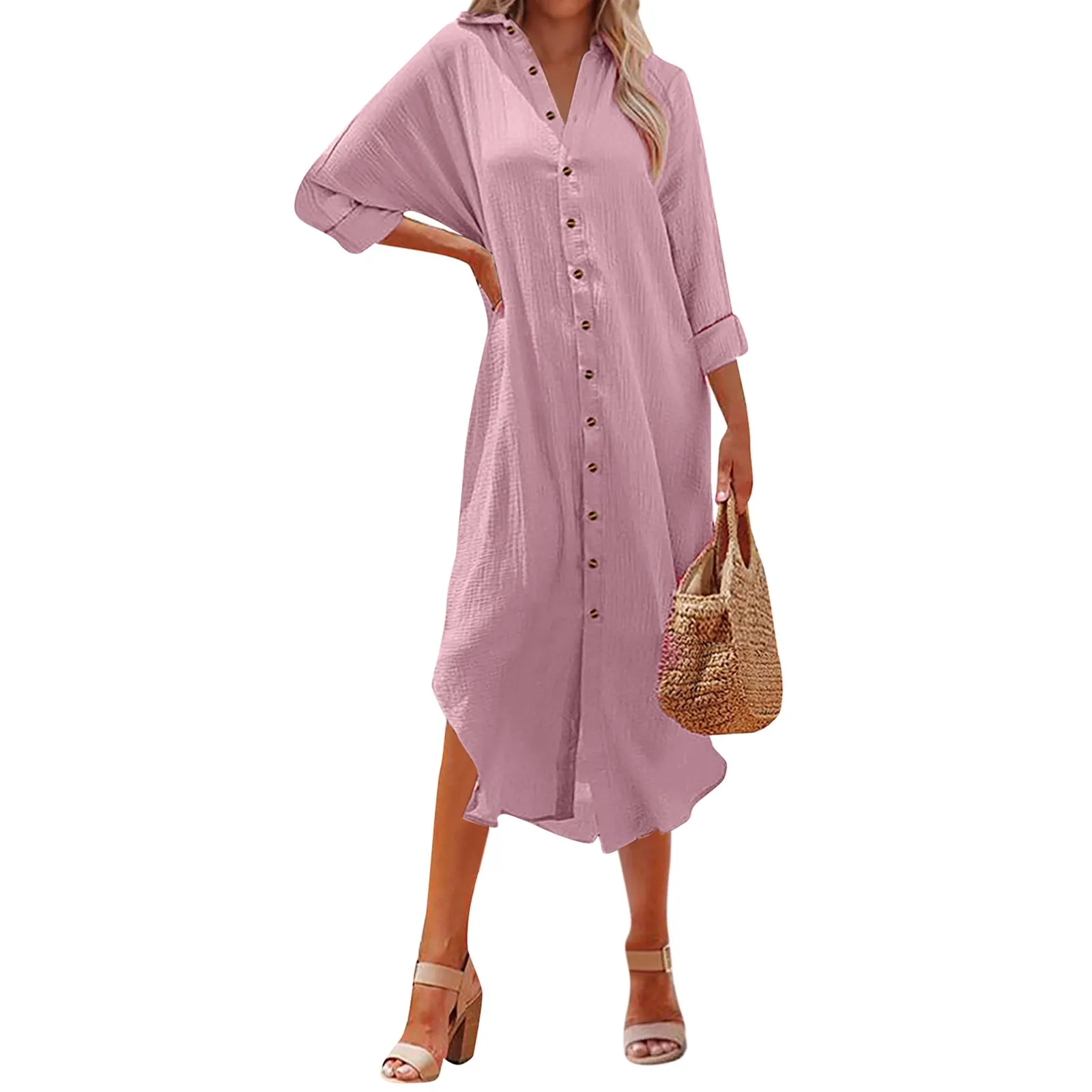 Модные женские платья-рубашки сезона осень-зима 2023, Повседневная рубашка с длинным рукавом, женские однобортные свободные платья с V-образным вырезом
Модные женские платья-рубашки сезона осень-зима 2023, Повседневная рубашка с длинным рукавом, женские однобортные свободные платья с V-образным вырезом