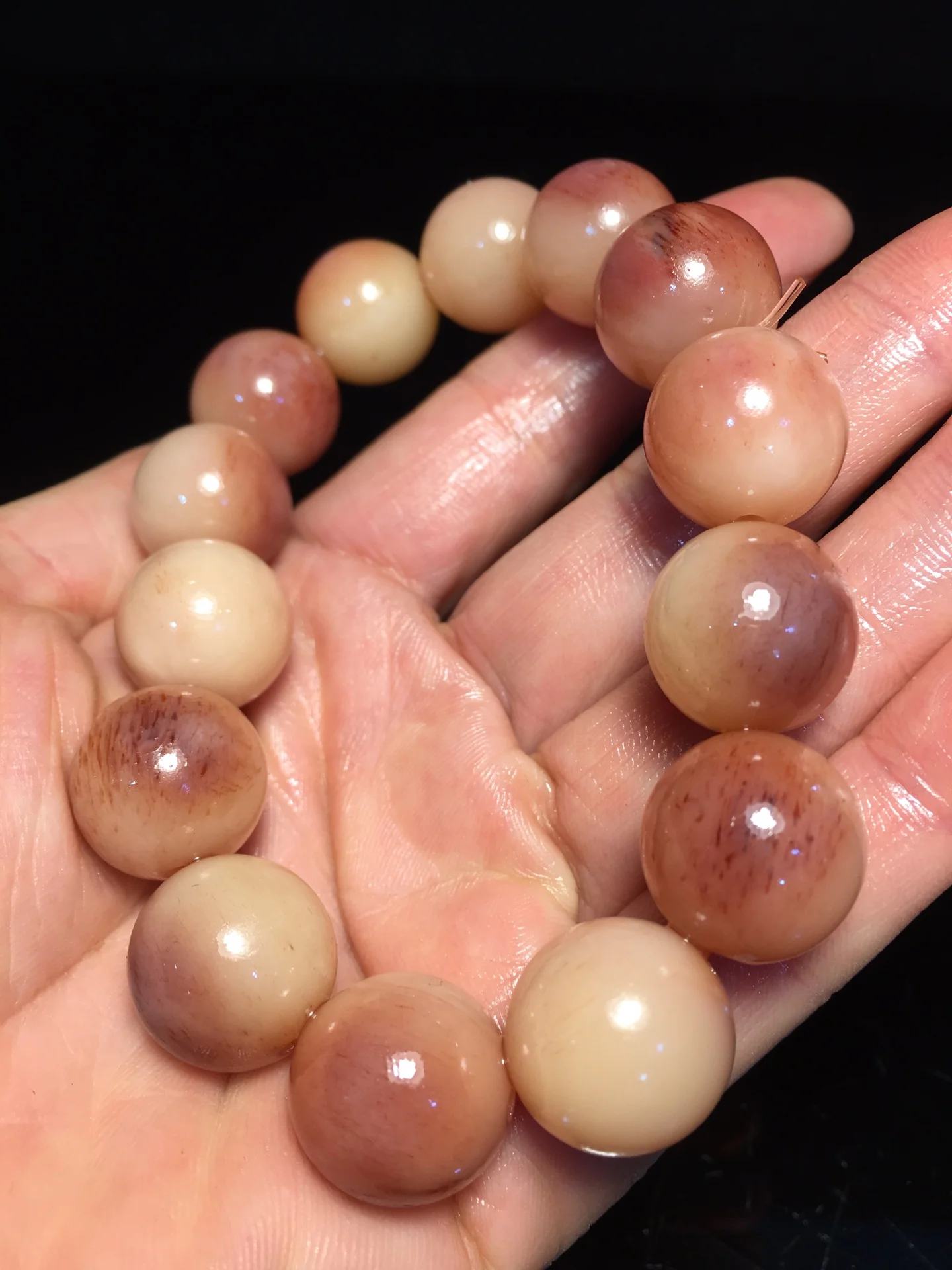 Tibetan Temple Collection Old natural beef bones ball Bracelet 14 beads Rosary Amulet Dharma Town house Exorcism
Tibetan Temple Collection Old natural beef bones ball Bracelet 14 beads Rosary Amulet Dharma Town house Exorcism