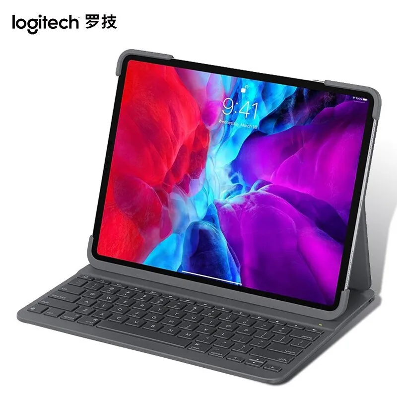 

Чехол Logitech Slim Folio Pro для Ipad с Bluetooth и клавиатурой подходит для 12,9 дюймового Ipadpro 3-го и 4-го поколения