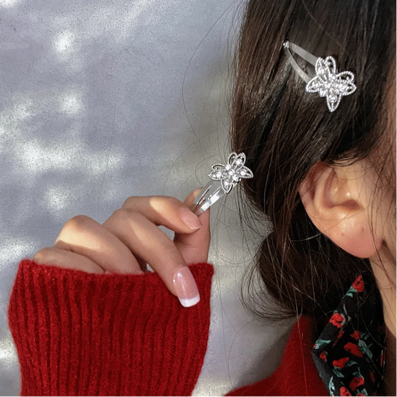 Hot 2PC Punk Butterfly Crystal BB Hair Claw Side Clips for Women Girls Hairpin Hair Washface Accessories Headwear Ornament 
Hot 2PC Punk Butterfly Crystal BB Hair Claw Side Clips for Women Girls Hairpin Hair Washface Accessories Headwear Ornament