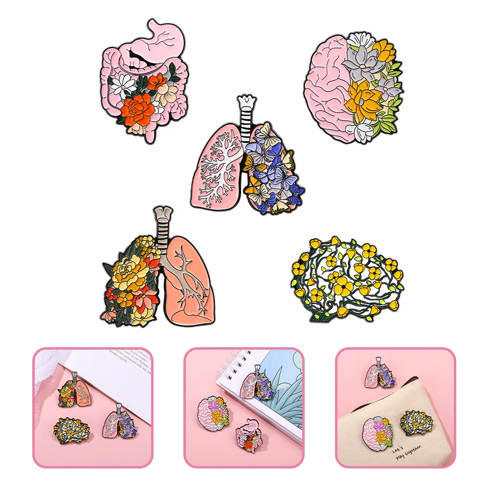 5 Pcs Brain Brooch Pink Decor Biology Backpack Organ Creative Lapel Shawl Enamel Alloy Human Brooches Miss Women Clothes
5 Pcs Brain Brooch Pink Decor Biology Backpack Organ Creative Lapel Shawl Enamel Alloy Human Brooches Miss Women Clothes