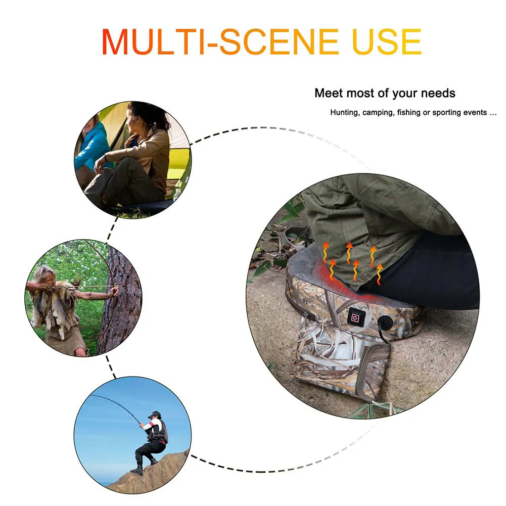 Butt Pad Heating Cushion 40x27x7cm Concave Camouflage Hunting Outdoor Travel New Camouflage Outdoor Sports New
Butt Pad Heating Cushion 40x27x7cm Concave Camouflage Hunting Outdoor Travel New Camouflage Outdoor Sports New