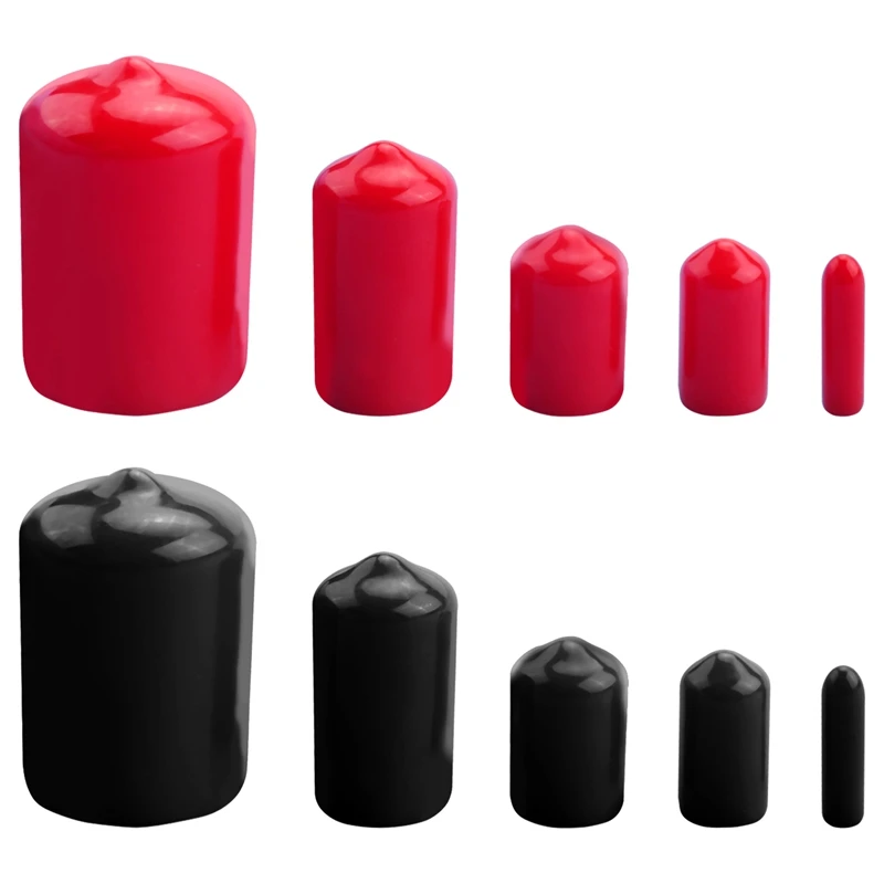 156 Pieces Flexible End Caps Bolt Screw Rubber Thread Protector Cover In 9 Sizes Form 2/25 To 4/5 Inch (Black, Red)
156 Pieces Flexible End Caps Bolt Screw Rubber Thread Protector Cover In 9 Sizes Form 2/25 To 4/5 Inch (Black, Red)