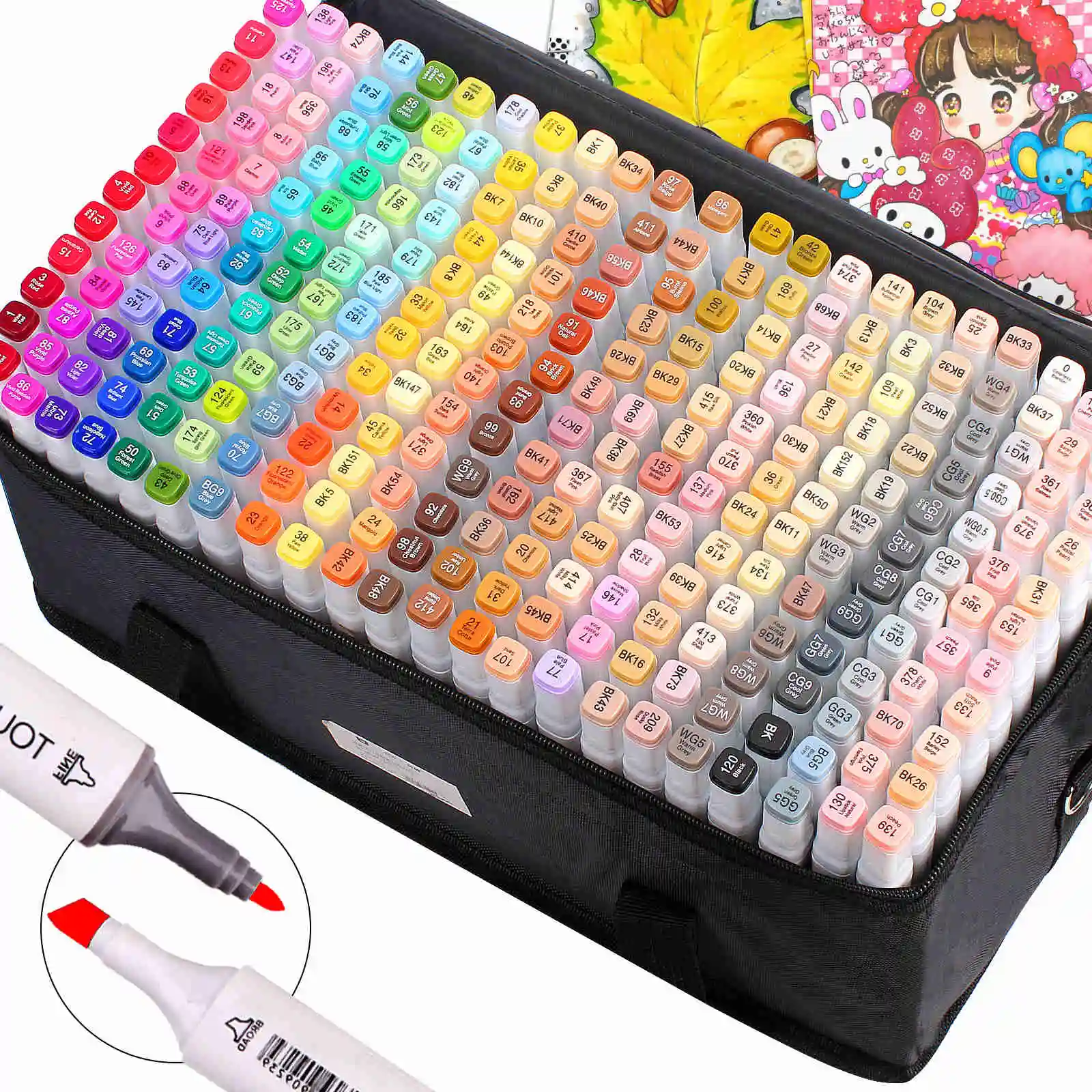 TOUCHFIVE Brush Pen markers Art Supplies for Manga Drawing lettering calligraphy alcohol Markers Set 36/40/60/80/168 Colors
TOUCHFIVE Brush Pen markers Art Supplies for Manga Drawing lettering calligraphy alcohol Markers Set 36/40/60/80/168 Colors