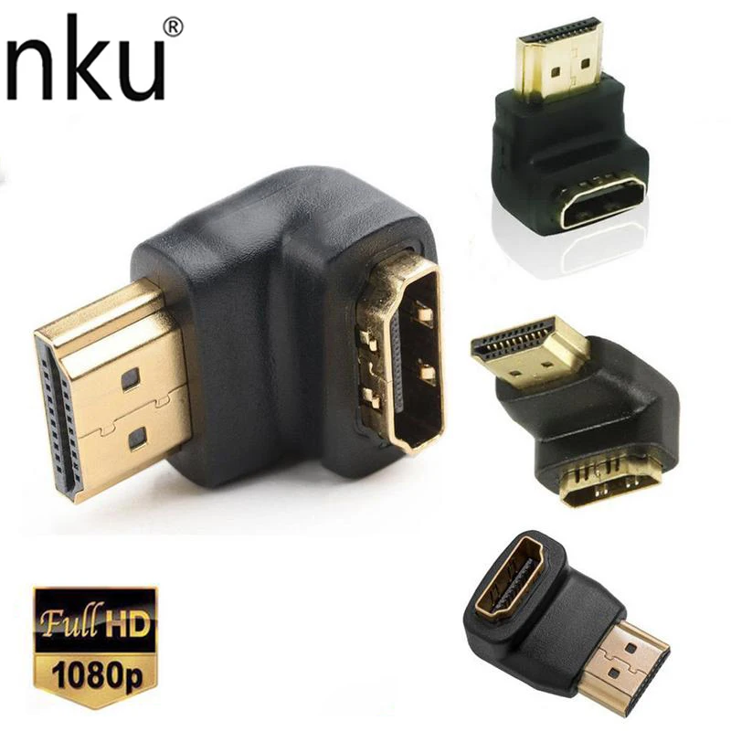 Nku Nku 270 90 Degree HD TV Adapter HDMI-Compatible Male To Female L-shape Converter 1080P Definition for Laptop PC HDTV Monitor
Nku Nku 270 90 Degree HD TV Adapter HDMI-Compatible Male To Female L-shape Converter 1080P Definition for Laptop PC HDTV Monitor
