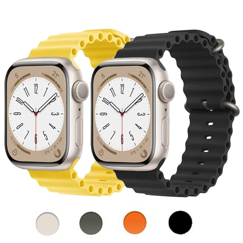 Ocean band for Apple watch Ultra 49mm 44mm 40mm 45mm 41mm 42mm 38mm 40 44 45 mm silicone bracelet iWatch series 7 6 3 se 8 strap
Ocean band for Apple watch Ultra 49mm 44mm 40mm 45mm 41mm 42mm 38mm 40 44 45 mm silicone bracelet iWatch series 7 6 3 se 8 strap