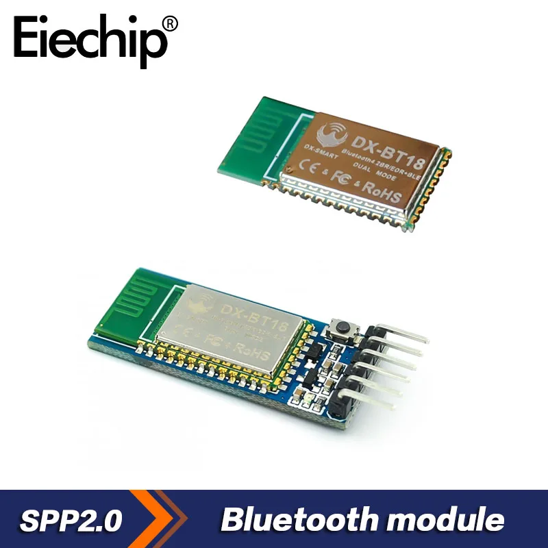 

1pcs DX-BT18 Bluetooth module SPP2.0 serial transmission BLE4.0 support Compatible with HC-05 HC-06