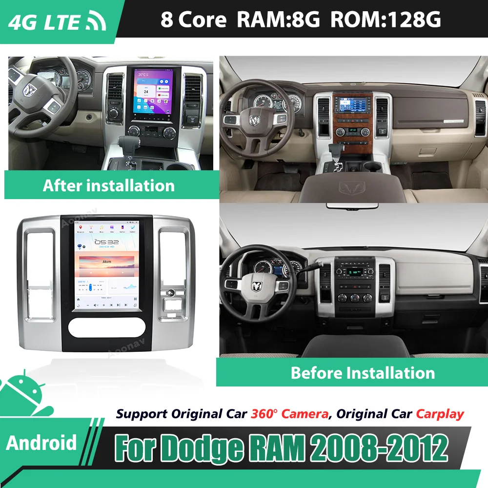 Автомобильный радиоприемник 12,1 дюйма для Dodge RAM 2008-2012 Android 11 Carplay Tesla Screen Head Unit мультимедийный видеоплеер GPS навигация
Автомобильный радиоприемник 12,1 дюйма для Dodge RAM 2008-2012 Android 11 Carplay Tesla Screen Head Unit мультимедийный видеоплеер GPS навигация