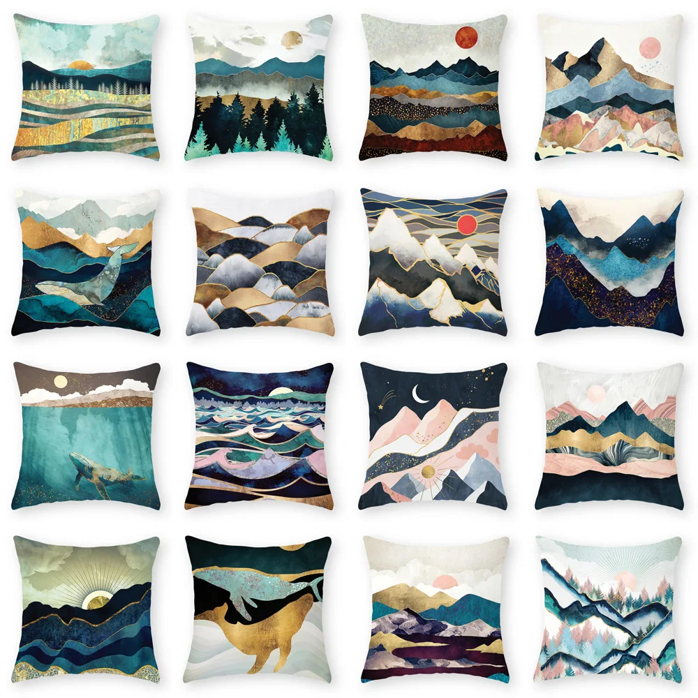 Japanese Style Landscape Cushion Cover Geometric Luxury Pillowcase Sunset Mountain Scenery Home Decorative Throw Pillows Cover
Japanese Style Landscape Cushion Cover Geometric Luxury Pillowcase Sunset Mountain Scenery Home Decorative Throw Pillows Cover
