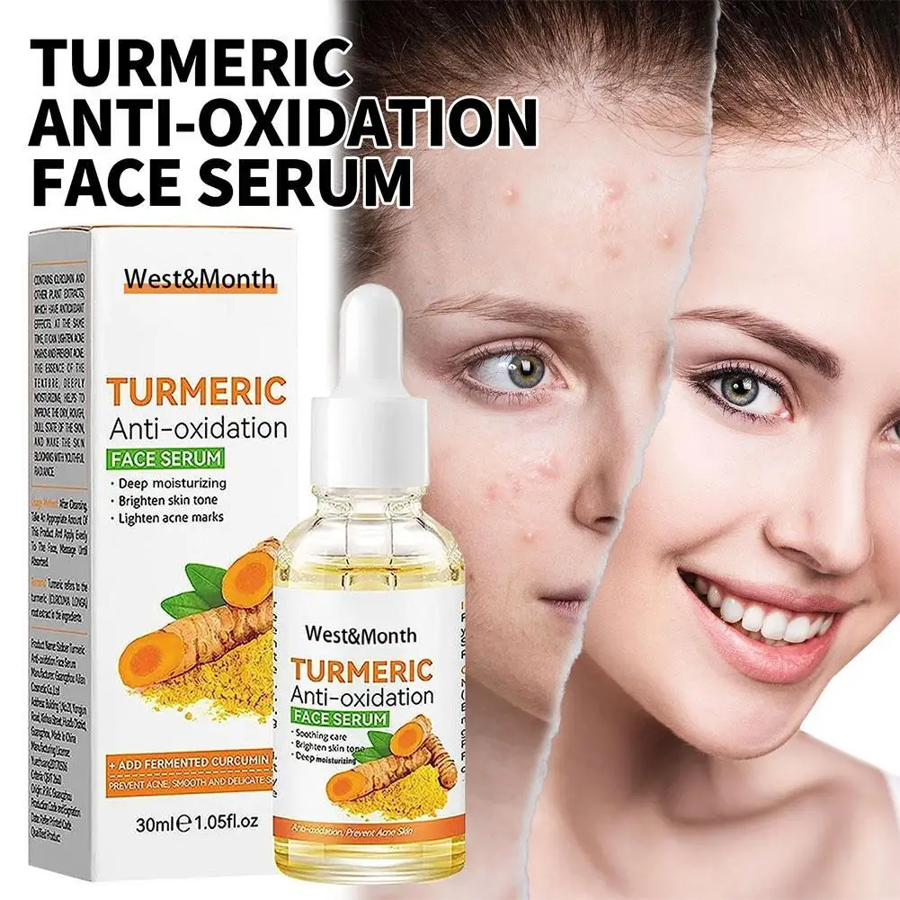

Turmeric Essence For Face Natural Anti Oxidant Serum Whitening Moisturizing Face Oil Turmeric Root Extract Skin Repair Essence