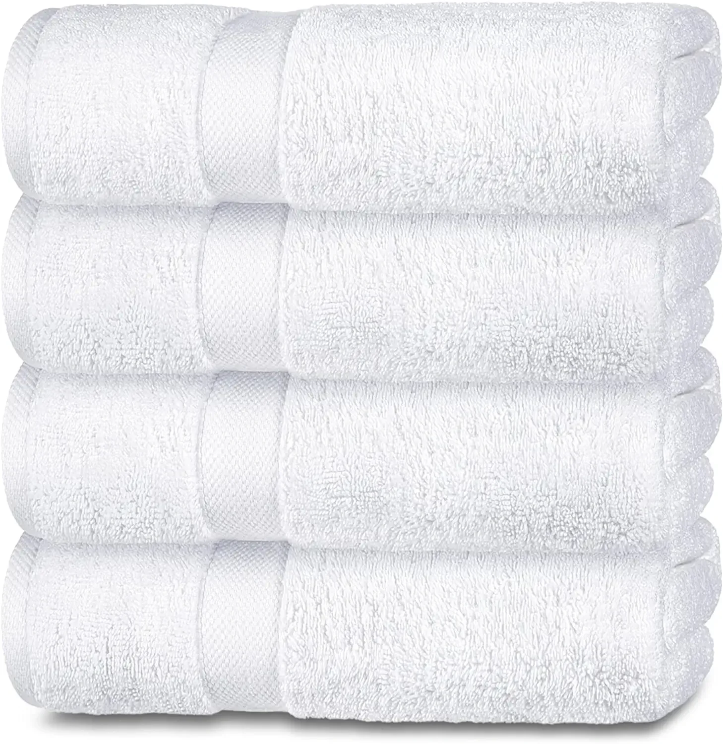 Wealuxe Cotton Bath Towels - Soft and Absorbent Hotel Towel - 27x52 Inch - 4 Pack - White
Wealuxe Cotton Bath Towels - Soft and Absorbent Hotel Towel - 27x52 Inch - 4 Pack - White