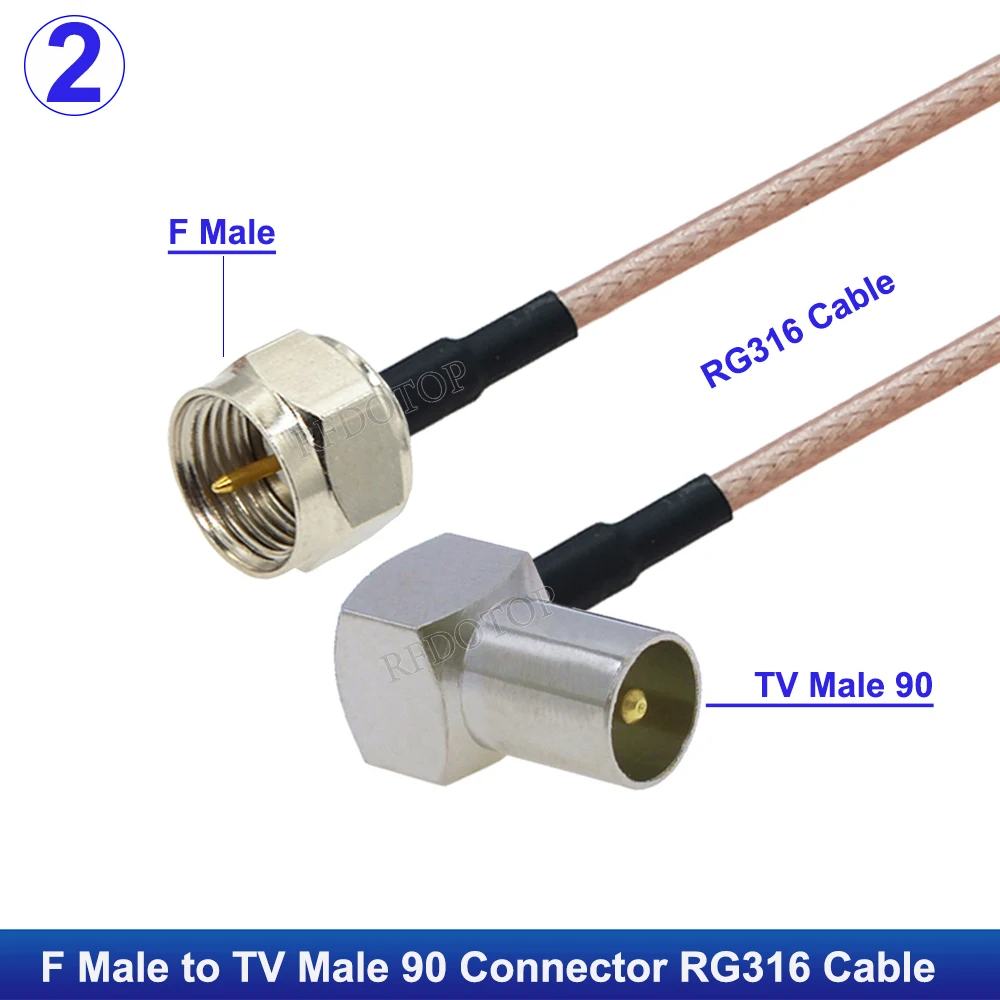 Коаксиальный кабель RFDOTOP F Male to IEC TV Male 10 см
Коаксиальный кабель RFDOTOP F Male to IEC TV Male 10 см