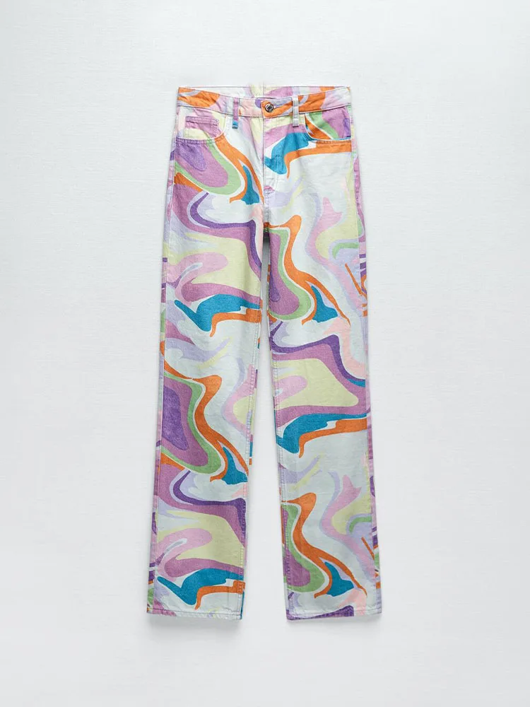 Zach AiIsa Spring New Retro Fashion Print Versatile High Waist Slim Straight Casual Pocket Texture Jeans Women
Zach AiIsa Spring New Retro Fashion Print Versatile High Waist Slim Straight Casual Pocket Texture Jeans Women