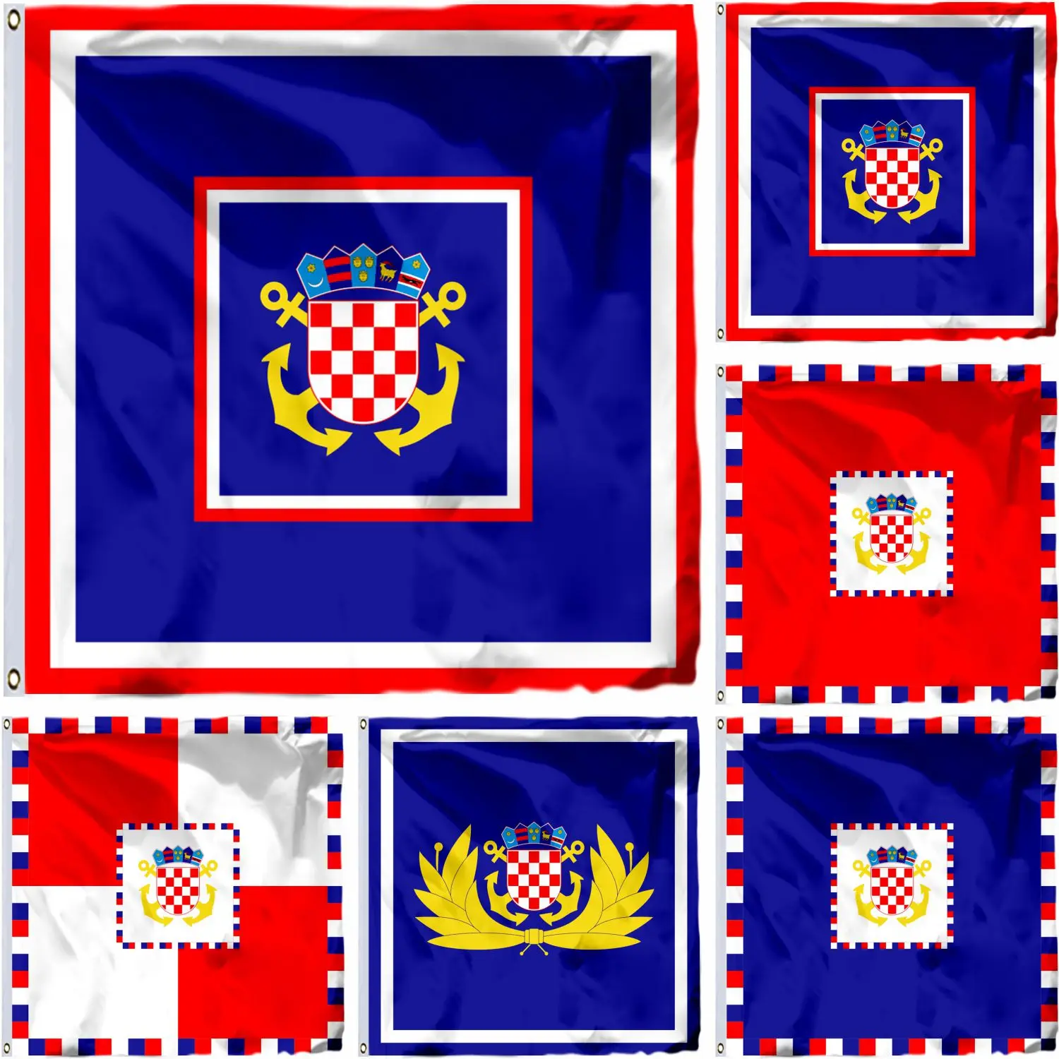 Croatia Zastava Admirala Flote OS RH Flag 4X4FT Kontraadmirala Viceadmirala 120x120CM Zastava Komodora Banner 21X21CM
Croatia Zastava Admirala Flote OS RH Flag 4X4FT Kontraadmirala Viceadmirala 120x120CM Zastava Komodora Banner 21X21CM