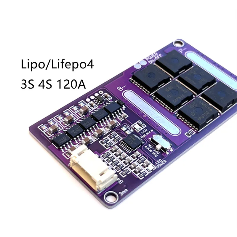 12,6 V 14,6 V BMS 4S 3S 120A с активным балансирующим током A для Lipo/Lifepo4 аккумуляторного блока 
12,6 V 14,6 V BMS 4S 3S 120A с активным балансирующим током A для Lipo/Lifepo4 аккумуляторного блока