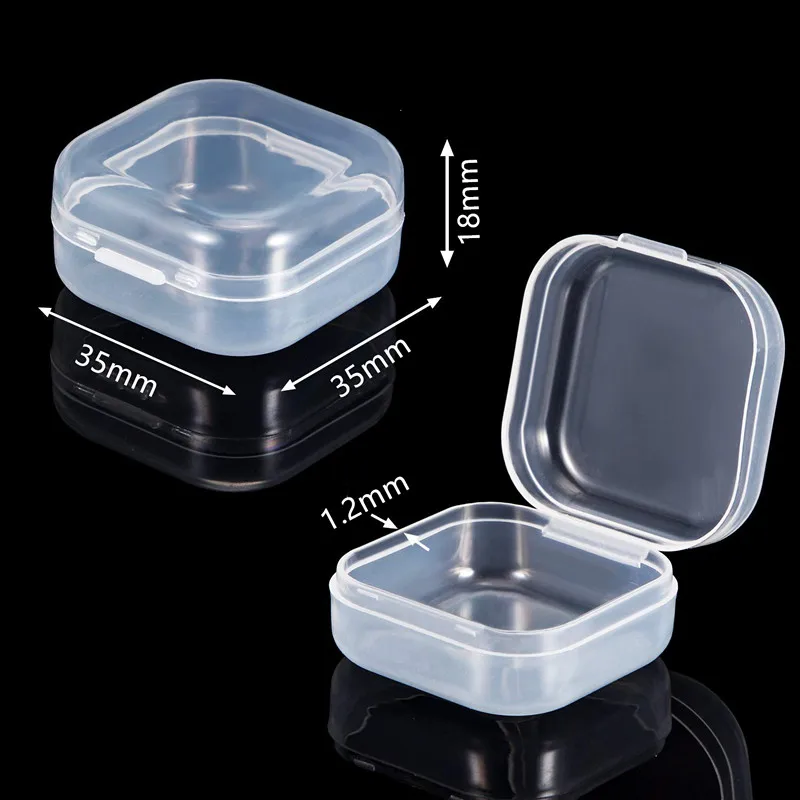 30Pcs Small Boxes Square Transparent Plastic Box Jewelry Storage Case Finishing Container Packaging Storage Box for Earrings
30Pcs Small Boxes Square Transparent Plastic Box Jewelry Storage Case Finishing Container Packaging Storage Box for Earrings