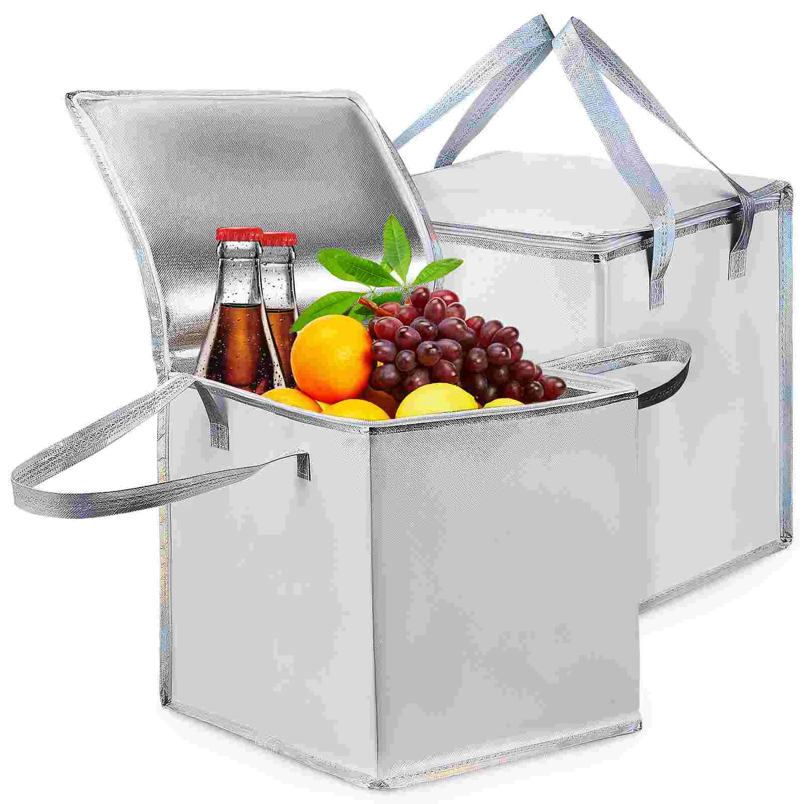 2 Pcs Cooler and Thermal Bags Large Capacity Food Bags Reusable Insulated Bags with Reinforced Handles
2 Pcs Cooler and Thermal Bags Large Capacity Food Bags Reusable Insulated Bags with Reinforced Handles