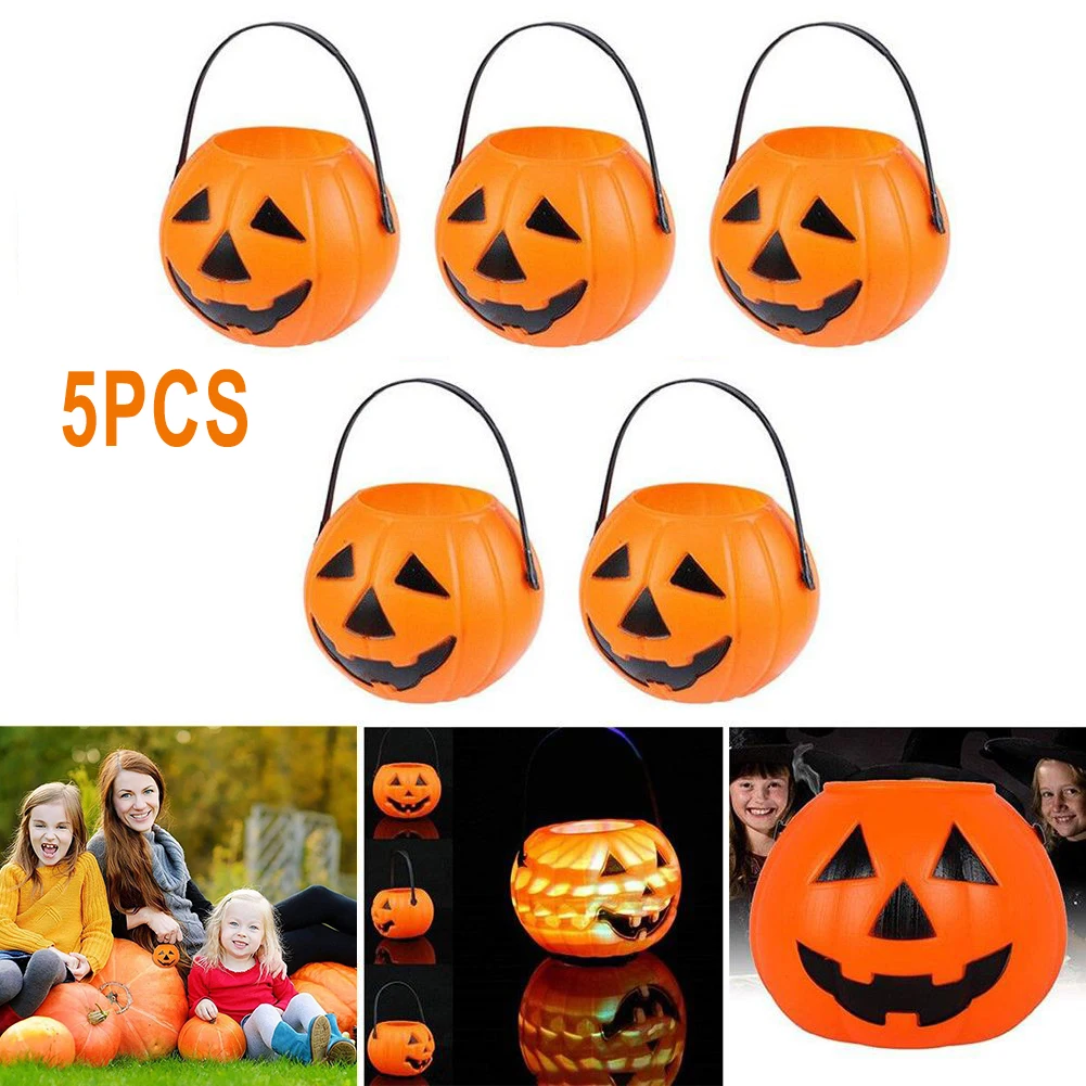 5 PCS Halloween Pumpkin Buckets Sweet Candy Holder Pot Kids Trick Or Treat Halloween Decor Halloween Party Supplies Cosplay
5 PCS Halloween Pumpkin Buckets Sweet Candy Holder Pot Kids Trick Or Treat Halloween Decor Halloween Party Supplies Cosplay