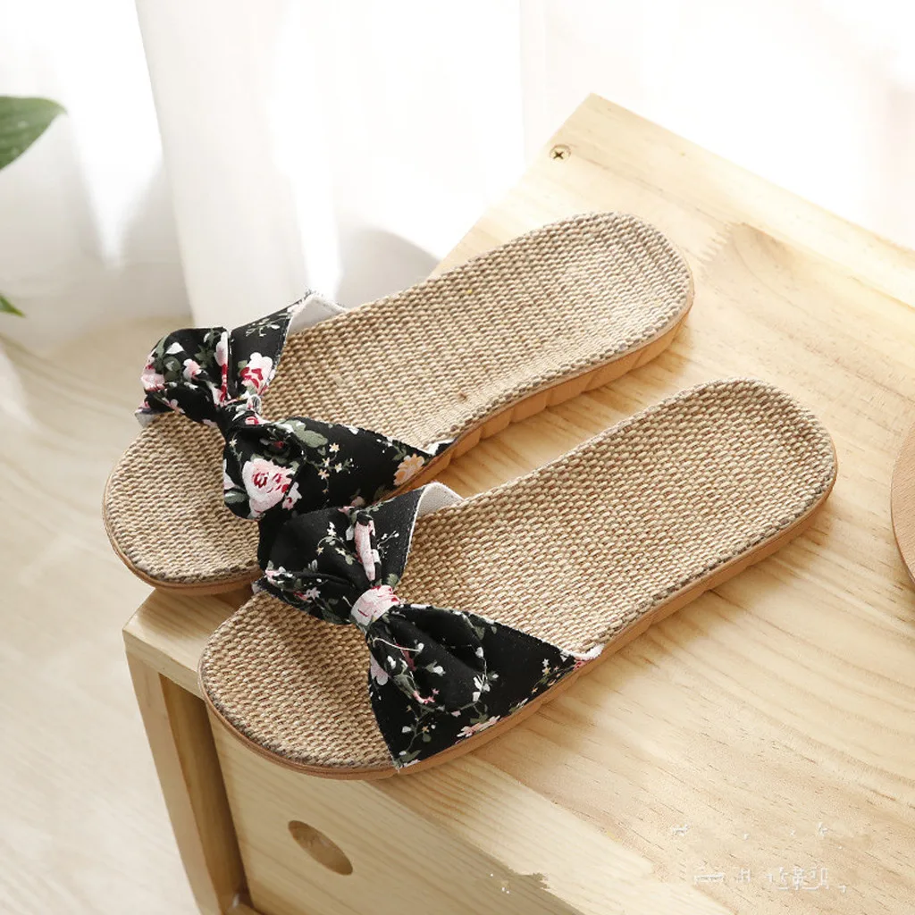 Women Sandals Female Bowknot Linen Flip Flops Woman 2022 Summer Slippers Flower Fashion Shoes Ladies Non-slip Slides Footwear
Women Sandals Female Bowknot Linen Flip Flops Woman 2022 Summer Slippers Flower Fashion Shoes Ladies Non-slip Slides Footwear