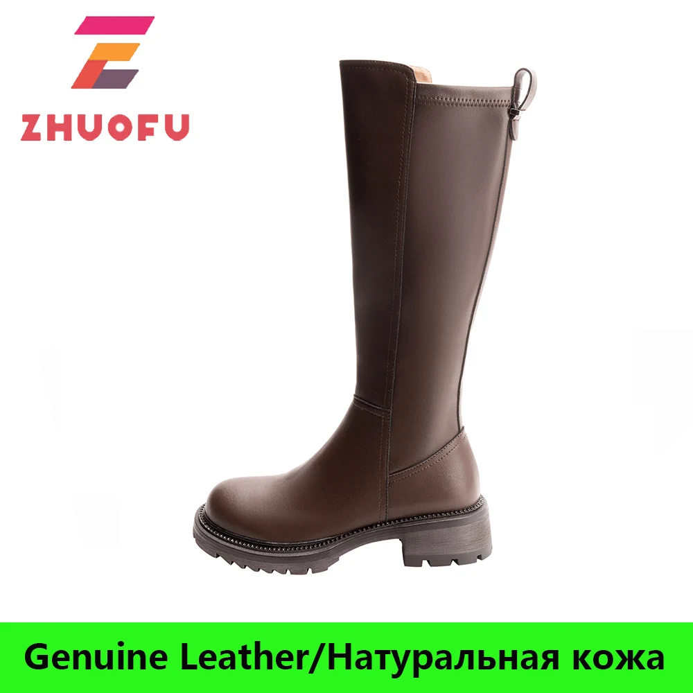 Женские сапоги до колена на платформе ZHUOFU, сезон осень-зима, лаконичные сапоги из натуральной кожи на толстом каблуке, Офисная повседневная ...
Женские сапоги до колена на платформе ZHUOFU, сезон осень-зима, лаконичные сапоги из натуральной кожи на толстом каблуке, Офисная повседневная ...