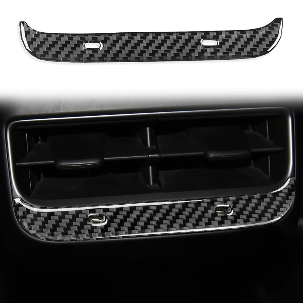 For Tesla Model Y/3 17-22 Carbon Fiber Interior Rear Air Vent Lower Cover Trim Universal Rear Air Vent Stying Deco
For Tesla Model Y/3 17-22 Carbon Fiber Interior Rear Air Vent Lower Cover Trim Universal Rear Air Vent Stying Deco