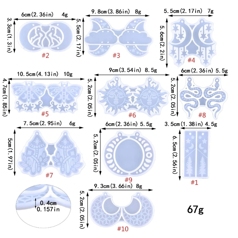 Y1UE формы для сережек в виде Луны и звезды, формы для украшений из смолы, силиконовая форма для сережек с отверстием для самодельных украшений из смолы, подвески, брелоки 
Y1UE формы для сережек в виде Луны и звезды, формы для украшений из смолы, силиконовая форма для сережек с отверстием для самодельных украшений из смолы, подвески, брелоки