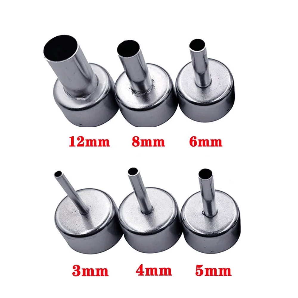 6pcs Universal Nozzle For 858 Series Heat Resistant Soldering Station Gun Nozzles Heat Resistant Stainless Steel Hot Air Station
6pcs Universal Nozzle For 858 Series Heat Resistant Soldering Station Gun Nozzles Heat Resistant Stainless Steel Hot Air Station