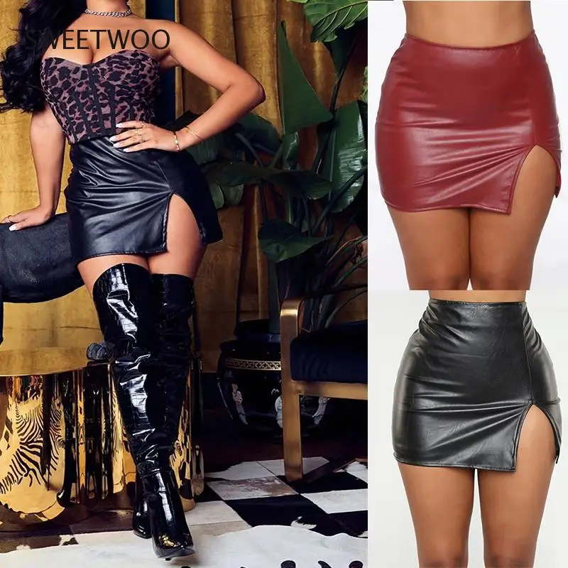 Новинка 2022, женское платье из искусственной кожи, винтажное Простое Повседневное однотонное облегающее короткое платье, модные женские юбки с высокой талией
Новинка 2022, женское платье из искусственной кожи, винтажное Простое Повседневное однотонное облегающее короткое платье, модные женские юбки с высокой талией