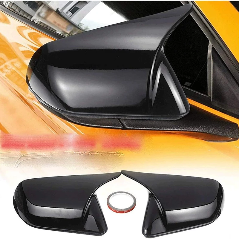 Car Glossy Black Horn Style Rearview Side Mirror Cover Rearview Caps ABS Trim Shell For Ford Mustang 2015-2020
Car Glossy Black Horn Style Rearview Side Mirror Cover Rearview Caps ABS Trim Shell For Ford Mustang 2015-2020