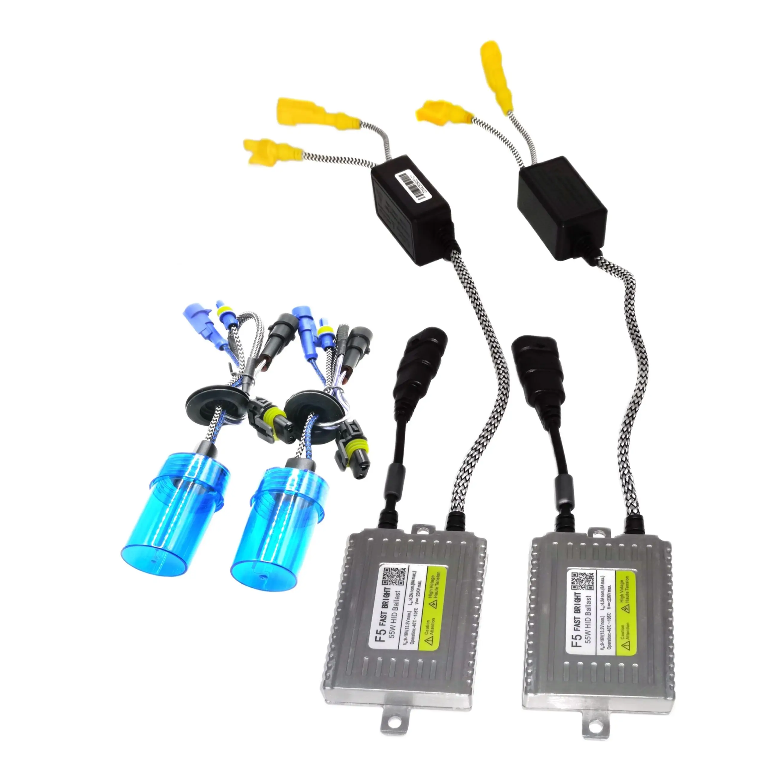 

DLT F5 55W Xenon Kits D2S D2H 9012 6000K HID Bulbs 6500LM H3 H7 H8 H9 H11 9005 9006 Fast Start Ballasts 12V Cars Headlights