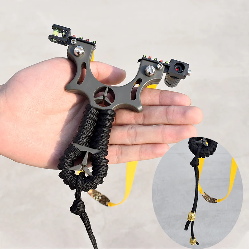 Upgrade Professional Slingshot Screw Spring Fast Press Novice Resin Catapult with Red Laser Rubber Band Outdoor Shooting Tools
Upgrade Professional Slingshot Screw Spring Fast Press Novice Resin Catapult with Red Laser Rubber Band Outdoor Shooting Tools