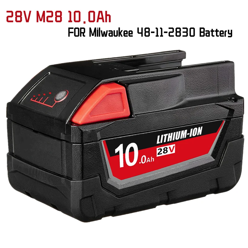 Литий-ионная Улучшенная сменная батарея 28 в 2830 Ач для Milwaukee 48-11-M28 V28 аккумуляторная батарея для электроинструментов со светодиодным индикат...
Литий-ионная Улучшенная сменная батарея 28 в 2830 Ач для Milwaukee 48-11-M28 V28 аккумуляторная батарея для электроинструментов со светодиодным индикат...
