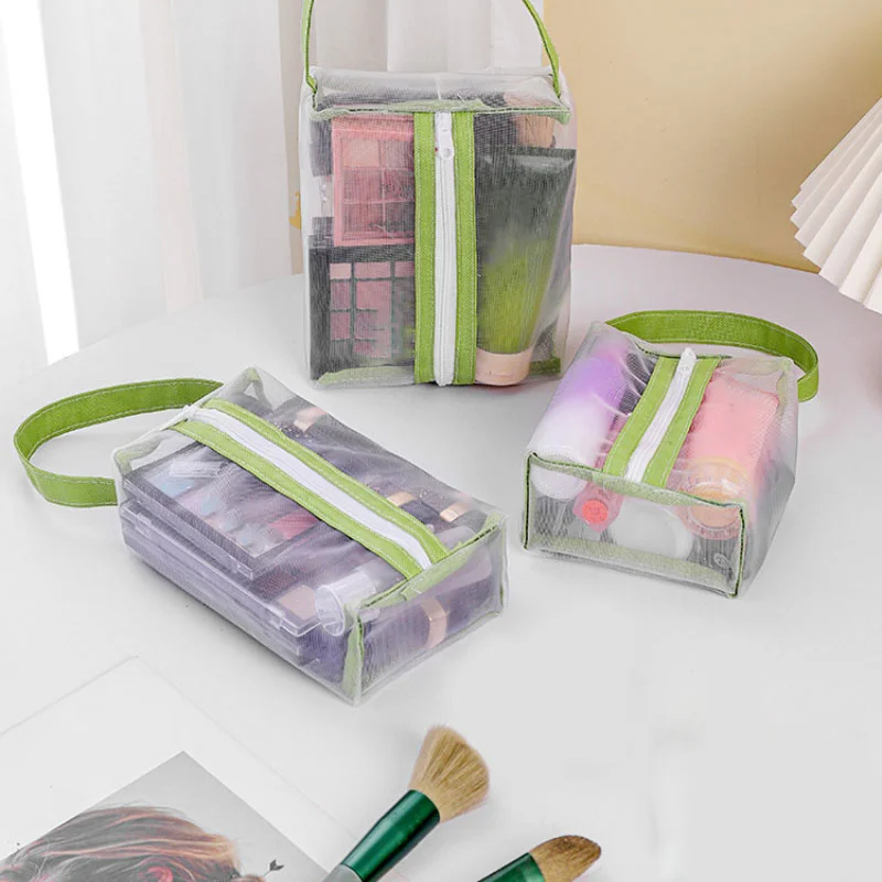 1PCS Women Travel Portable Makeup Wash Bag Storage Transparent Nylon Mesh Cosmetic Bag Make Up Pouch Large Capacity Pencil Bag
1PCS Women Travel Portable Makeup Wash Bag Storage Transparent Nylon Mesh Cosmetic Bag Make Up Pouch Large Capacity Pencil Bag