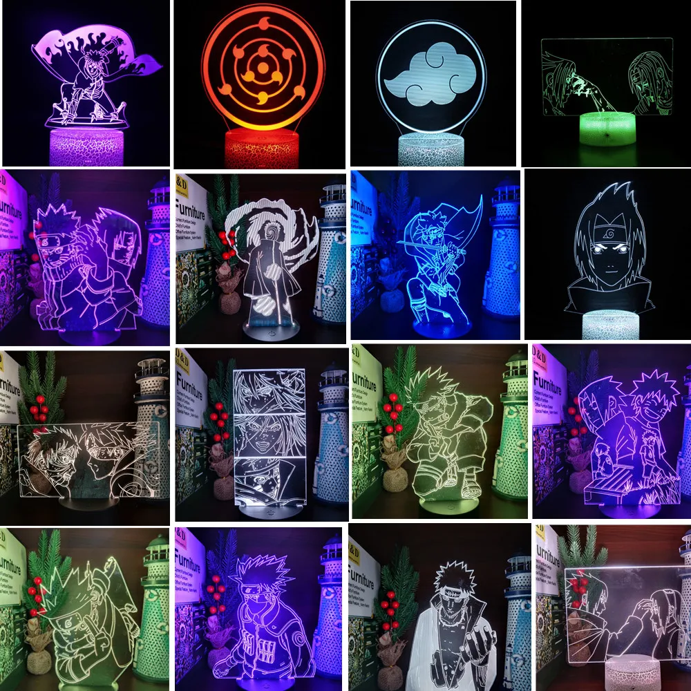 3D Night Light Naruto Led Jiraiya Itachi Sasuke Uzumaki Kakashi Gaara Sakura Lighting Lamp Bedroom Decor Visual Colorful Lampara
3D Night Light Naruto Led Jiraiya Itachi Sasuke Uzumaki Kakashi Gaara Sakura Lighting Lamp Bedroom Decor Visual Colorful Lampara