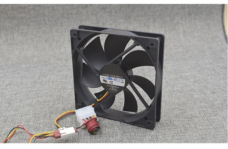 New original A12025-12CB-3BN-F1 12cm 12025 12V 0.16A 3-wire ultra-quiet host power supply exhaust chassis fan
New original A12025-12CB-3BN-F1 12cm 12025 12V 0.16A 3-wire ultra-quiet host power supply exhaust chassis fan