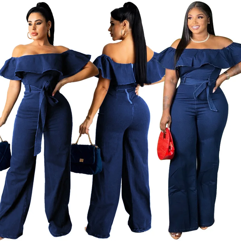 S-5XL Summer Trendy Casual Clothing Ruffle One Piece Rompers Jumpsuit Women Strapless for Women Sexy Wolesale Dropshipping
S-5XL Summer Trendy Casual Clothing Ruffle One Piece Rompers Jumpsuit Women Strapless for Women Sexy Wolesale Dropshipping