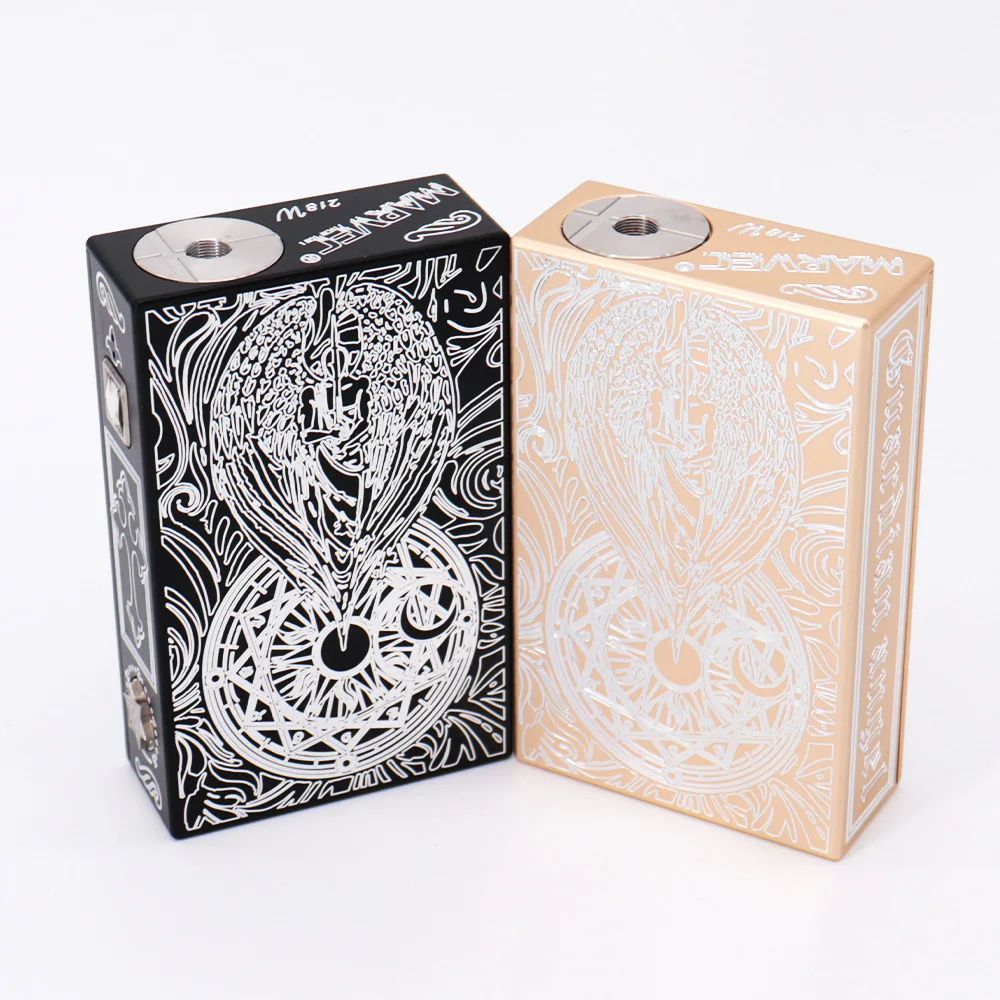 E Cigarette Marvec Guardian Angel Box Mod Dual 18650 Battery Variable Voltage Mod S Aluminum Alloy Material for RDA RTA RTDA
E Cigarette Marvec Guardian Angel Box Mod Dual 18650 Battery Variable Voltage Mod S Aluminum Alloy Material for RDA RTA RTDA