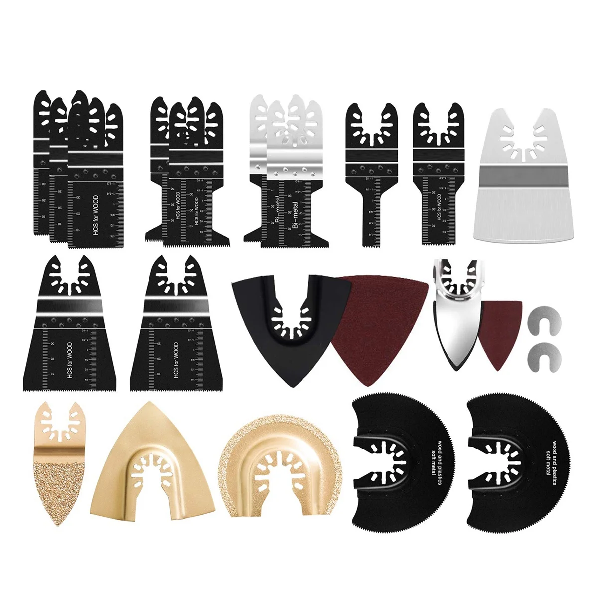 81Pcs Oscillating Saw Blades High Carbon Steel Cutter Oscillating Multi Tool DIY Universal Metal Wood Plastic Saw Blades
81Pcs Oscillating Saw Blades High Carbon Steel Cutter Oscillating Multi Tool DIY Universal Metal Wood Plastic Saw Blades