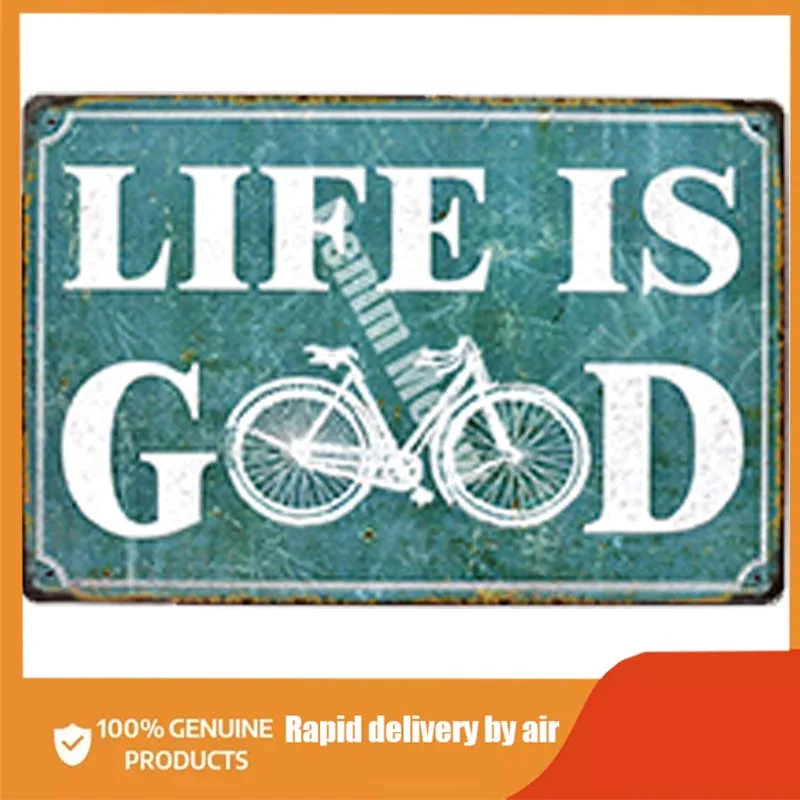 LIFE IS GOOD Ретро тисненые металлические жестяные знаки для дома, бара, паба, декоративные пластины, велосипедная Наклейка на стену, рекламный Ж...
LIFE IS GOOD Ретро тисненые металлические жестяные знаки для дома, бара, паба, декоративные пластины, велосипедная Наклейка на стену, рекламный Ж...