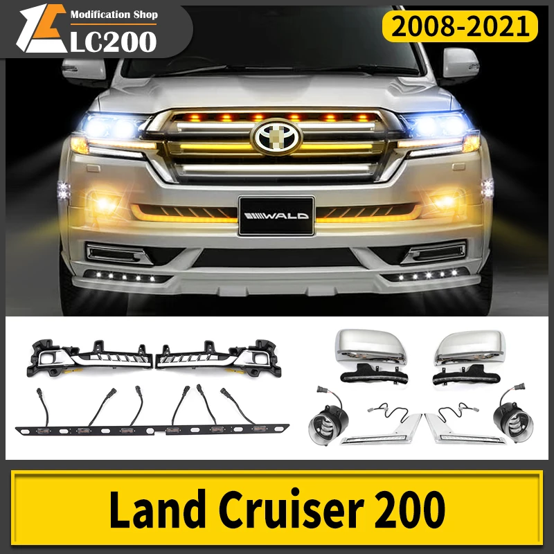 For 2016-2021 Toyota Land Cruiser 200 LC200 Accessories Front Grille Dynamic LED Light, Front Bumper Turn Signal DRL width lamp
For 2016-2021 Toyota Land Cruiser 200 LC200 Accessories Front Grille Dynamic LED Light, Front Bumper Turn Signal DRL width lamp