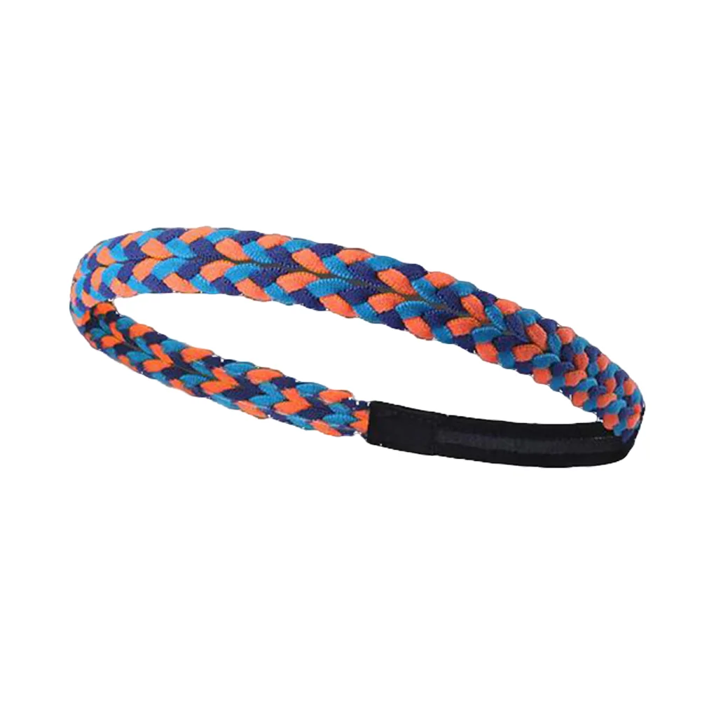 Sports Braid Headband Hairband Elastic Single Band Silicone Lined Fitness Sweatband (Dark Blue, Blue and Orange)
Sports Braid Headband Hairband Elastic Single Band Silicone Lined Fitness Sweatband (Dark Blue, Blue and Orange)