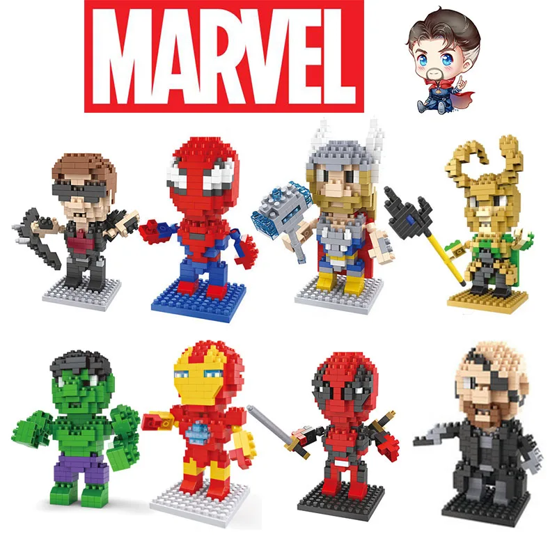 Disney Avengers Cartoon Building Blocks Anime Figure Thor Black Widow Mini Action Figure Educational Toy Kids Birthday Gift
Disney Avengers Cartoon Building Blocks Anime Figure Thor Black Widow Mini Action Figure Educational Toy Kids Birthday Gift