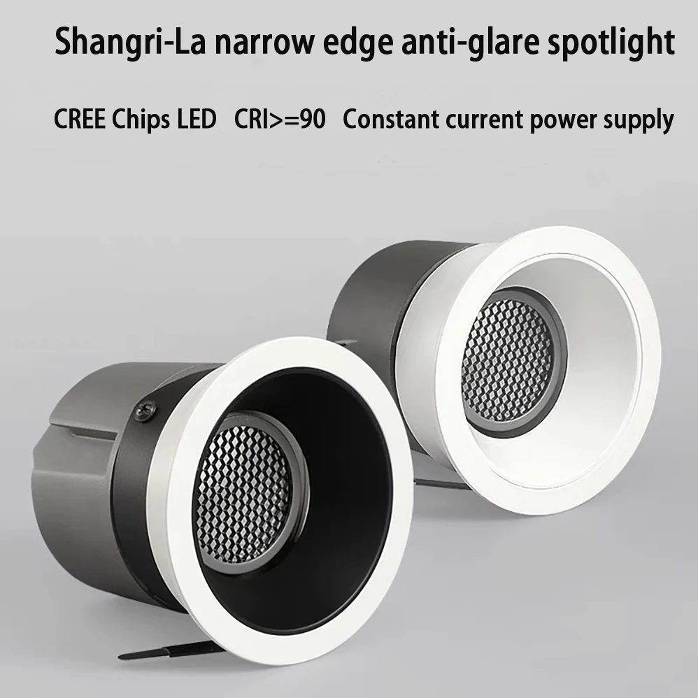 

CREE LED Spotlight AC85-265V 5W 7W 12W 18W CREE COB LEDs Black and White Spotlight High Quality With 3 Years Warranties
