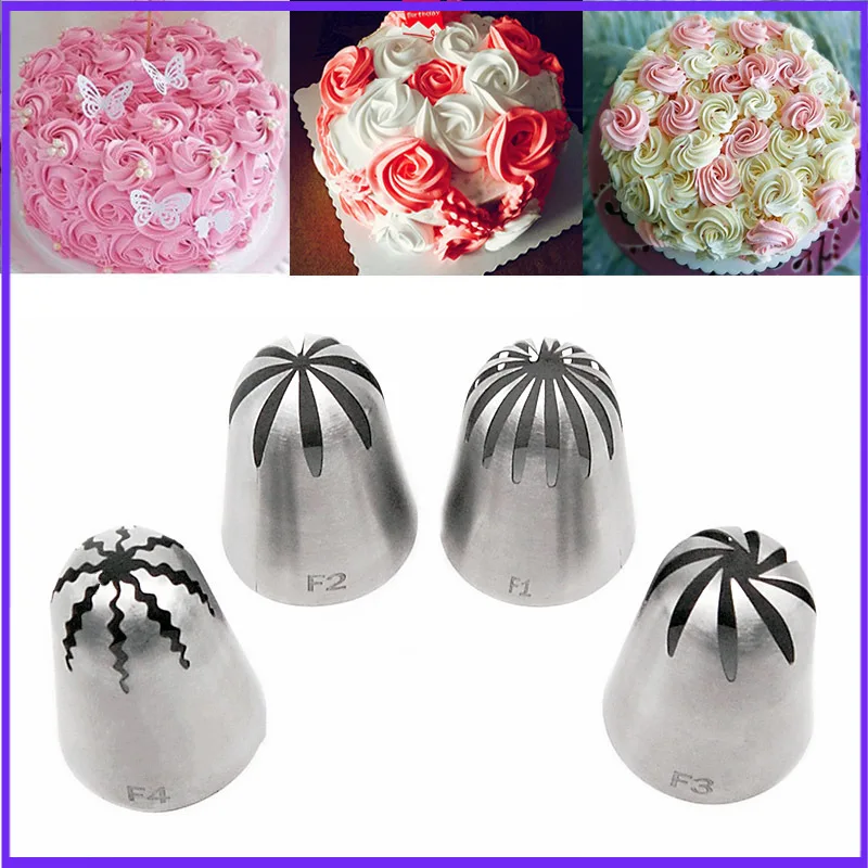 4pc Large Size Stainless Steel Decorating Mouth Cookies Cake Cream Decorating Baking Tools
4pc Large Size Stainless Steel Decorating Mouth Cookies Cake Cream Decorating Baking Tools