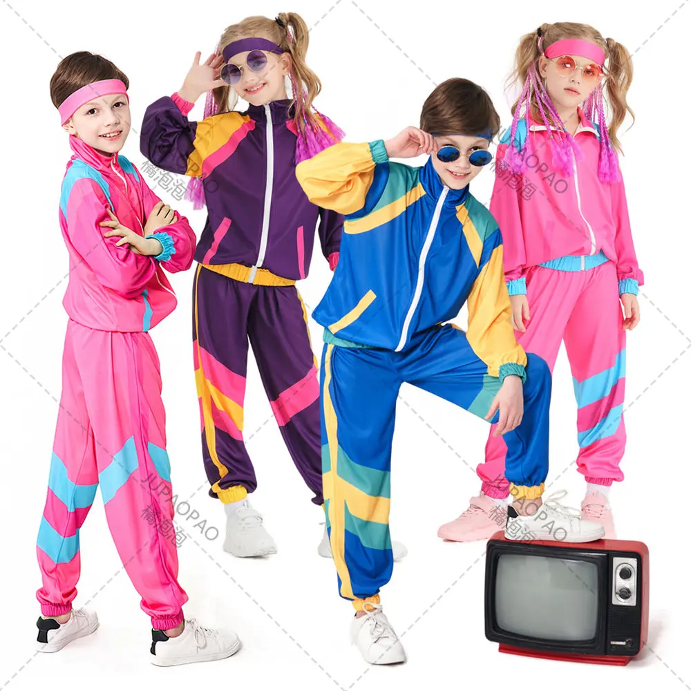 Children Carnival Cosplay Unisex Vintage Party 70s 80s Rock Disco Outfits Stage Performance Baseball Suit Kids Halloween Costume
Children Carnival Cosplay Unisex Vintage Party 70s 80s Rock Disco Outfits Stage Performance Baseball Suit Kids Halloween Costume