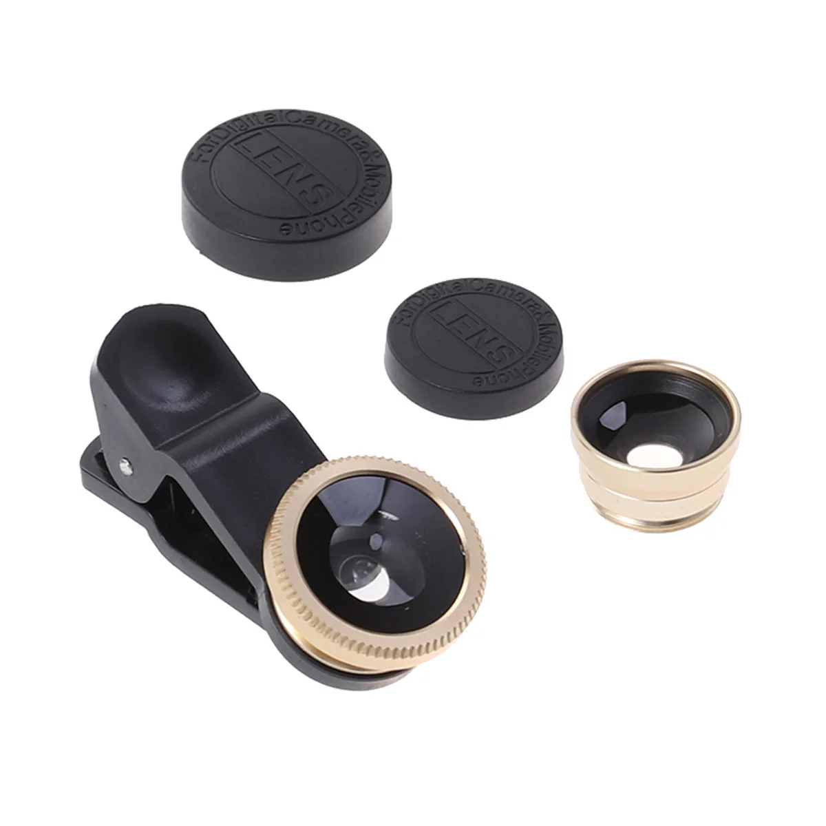 Clip on Cell Camera lens Universal Lens 3 in 1 Clip on Eye Lens Macro Lens for Cell ( Golden, 1PC )
Clip on Cell Camera lens Universal Lens 3 in 1 Clip on Eye Lens Macro Lens for Cell ( Golden, 1PC )
