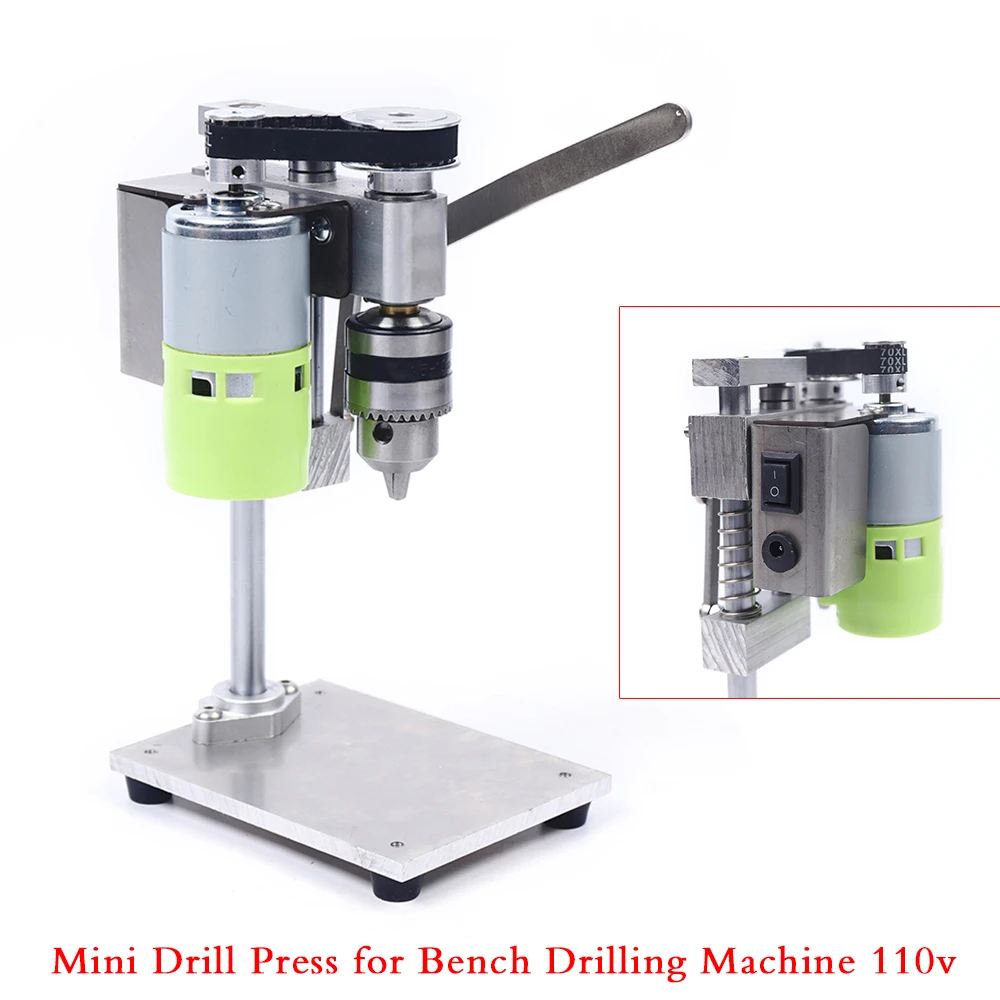 DIY Mini Drill Press for Bench Drilling Machine Variable Speed Drilling Chuck Mini Table Drill Precision Tapping Machine
DIY Mini Drill Press for Bench Drilling Machine Variable Speed Drilling Chuck Mini Table Drill Precision Tapping Machine