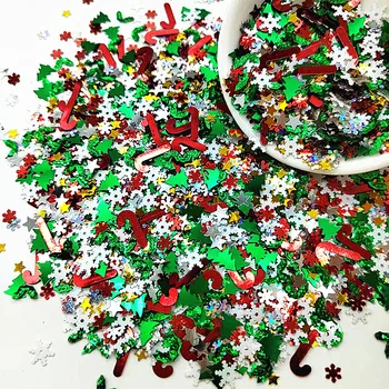 Glitter Christmas Tree Snowflake Confetti Tinfoil Sequins Xmas DIY New Year Home Wedding Birthday Throw Party Decoration Supplie